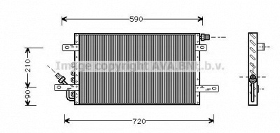 AVA QUALITY COOLING is5020 -  Конденсатор, кондиционер